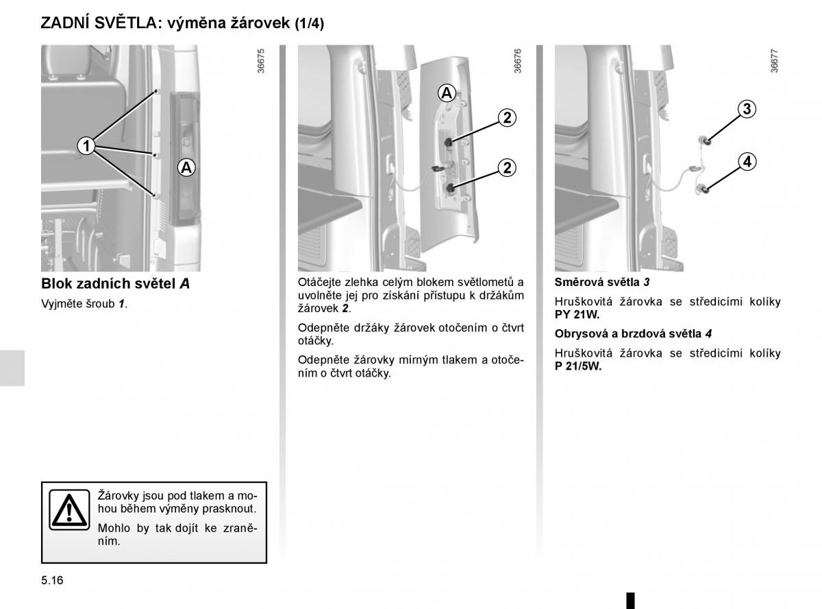 Renault Trafic III 3 navod k obsludze / page 236