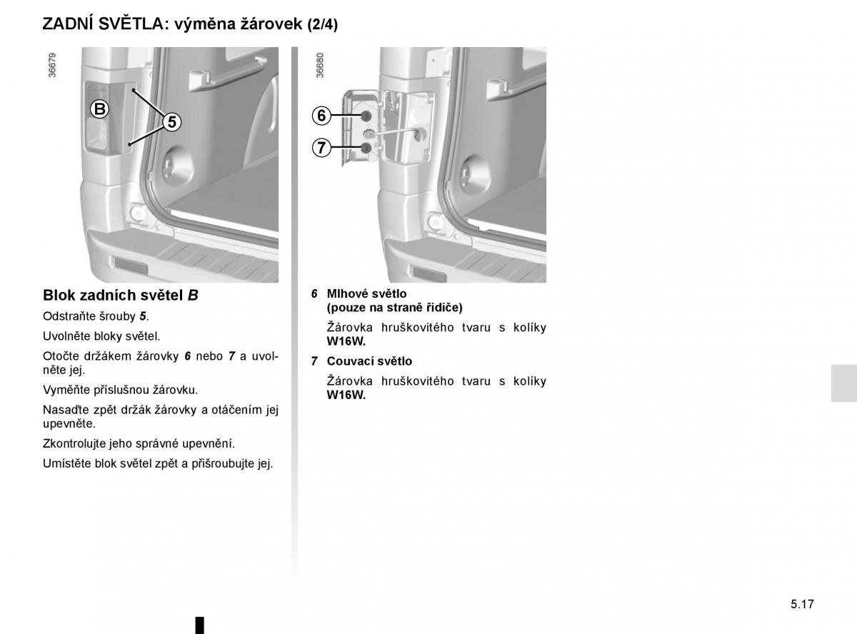 Renault Trafic III 3 navod k obsludze / page 237