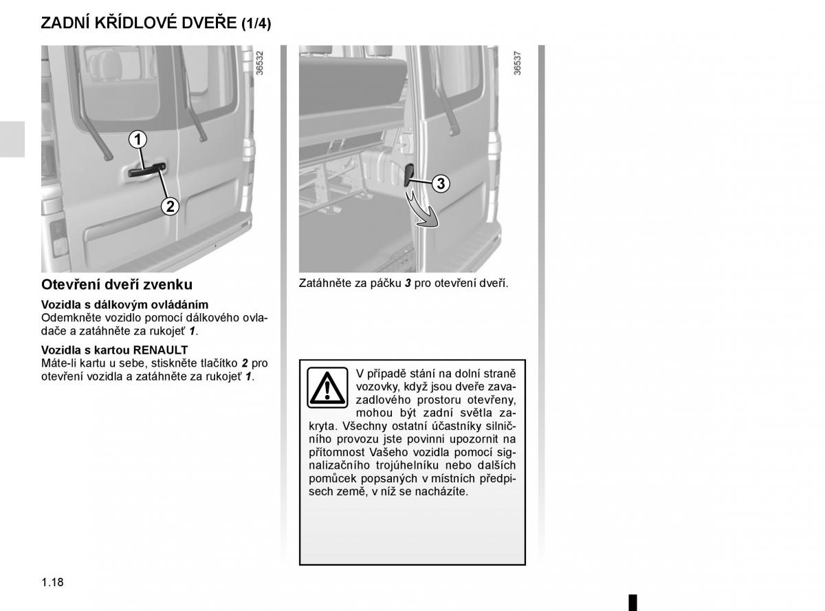 Renault Trafic III 3 navod k obsludze / page 24