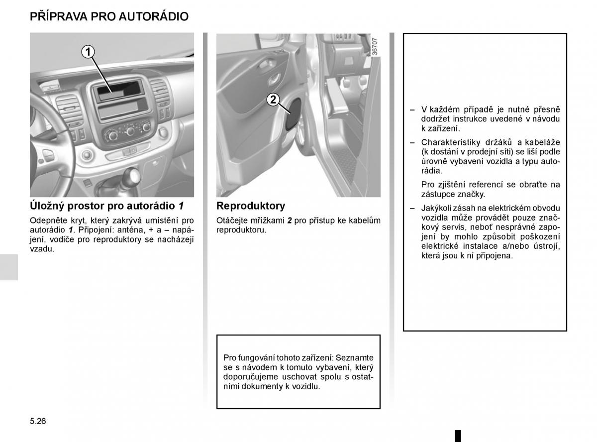 Renault Trafic III 3 navod k obsludze / page 246