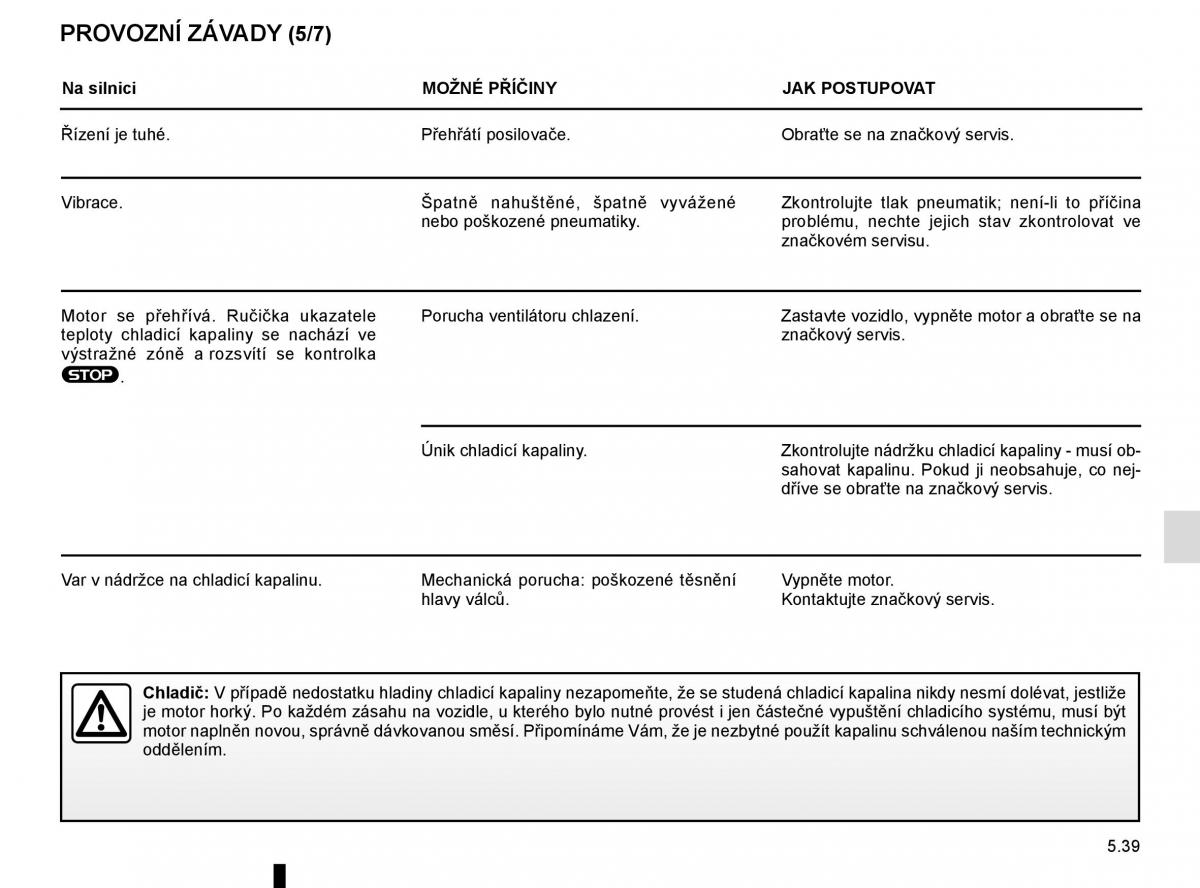 Renault Trafic III 3 navod k obsludze / page 259