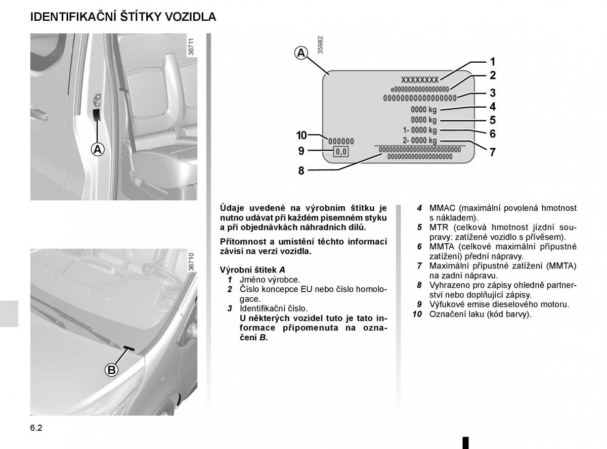 Renault Trafic III 3 navod k obsludze / page 264