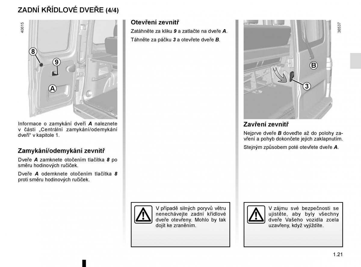 Renault Trafic III 3 navod k obsludze / page 27