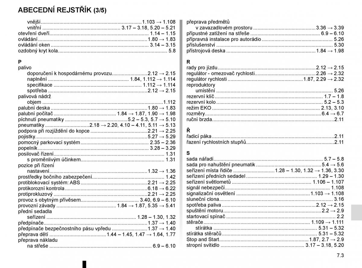 Renault Trafic III 3 navod k obsludze / page 287