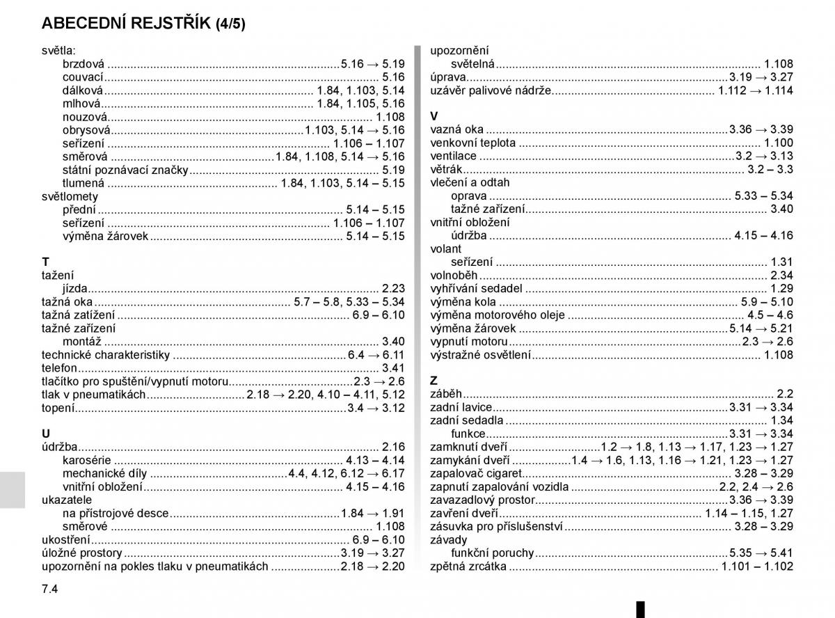 Renault Trafic III 3 navod k obsludze / page 288