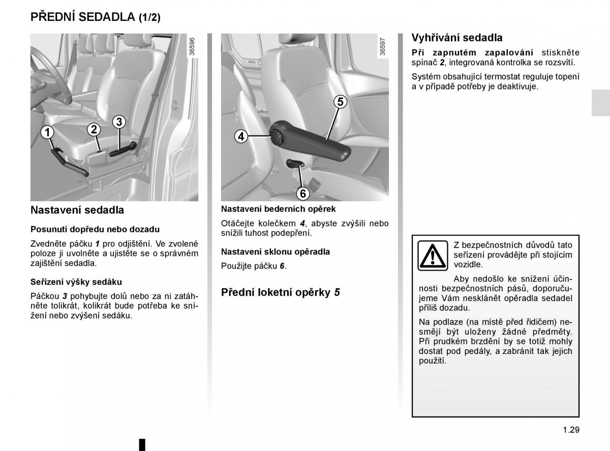 Renault Trafic III 3 navod k obsludze / page 35