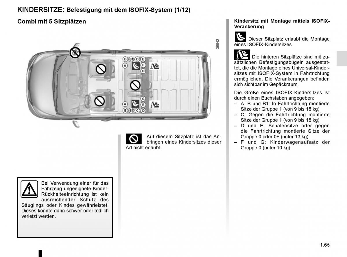 Renault Trafic III 3 Handbuch / page 71