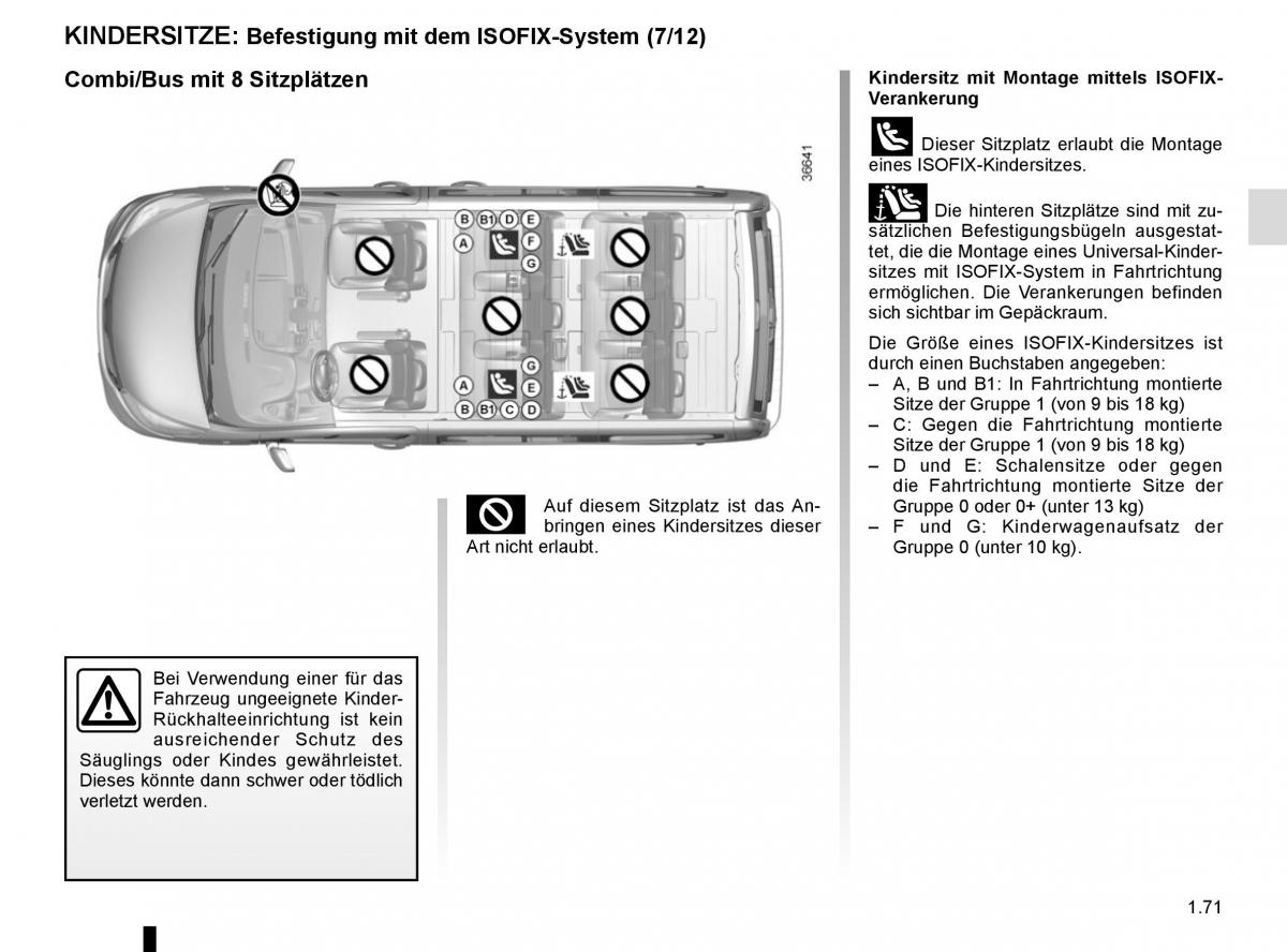 Renault Trafic III 3 Handbuch / page 77