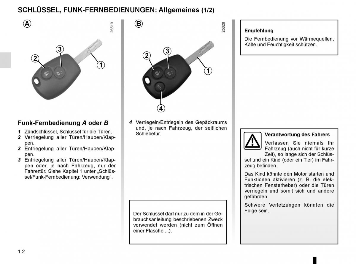 Renault Trafic III 3 Handbuch / page 8