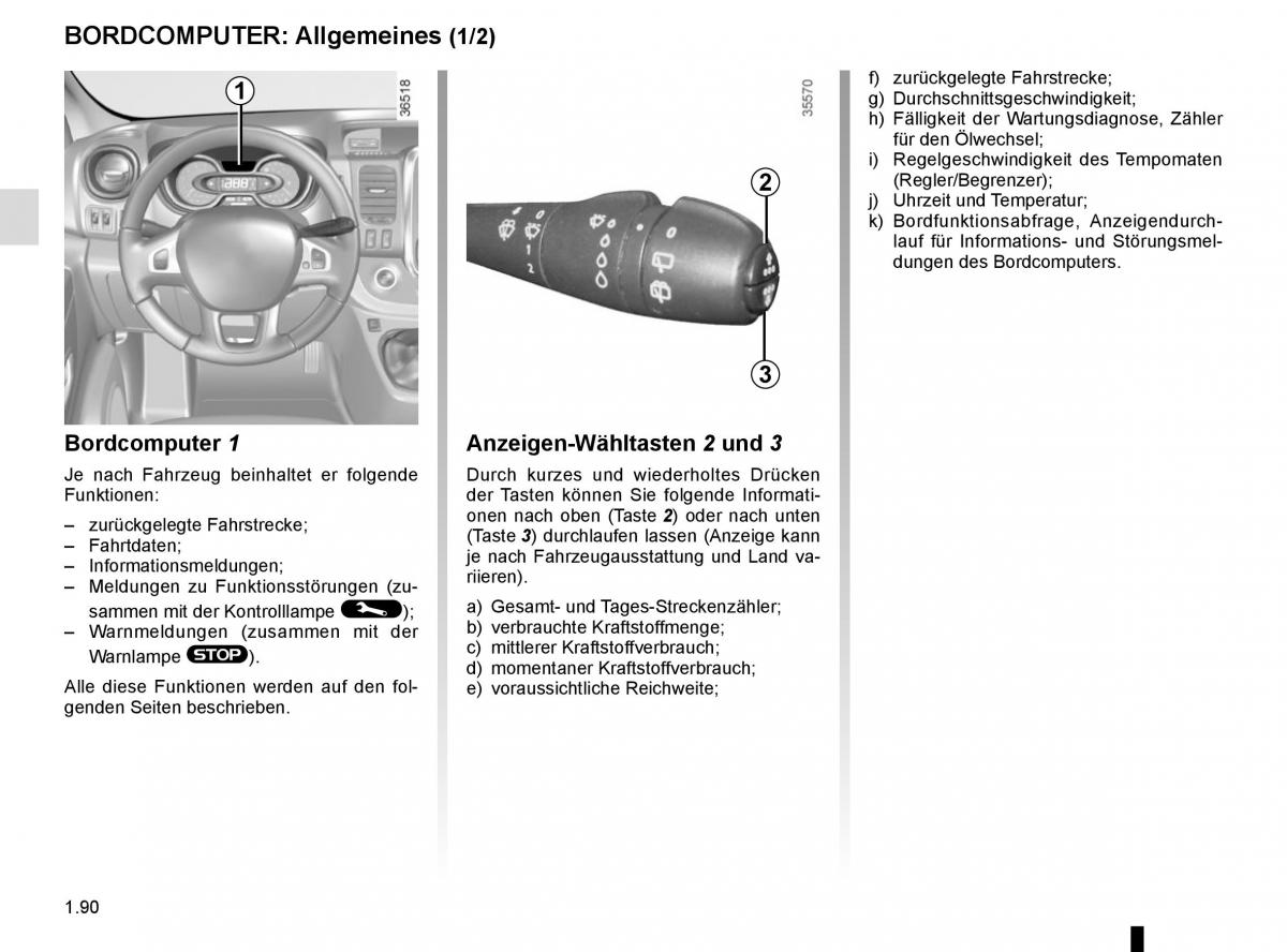 Renault Trafic III 3 Handbuch / page 96