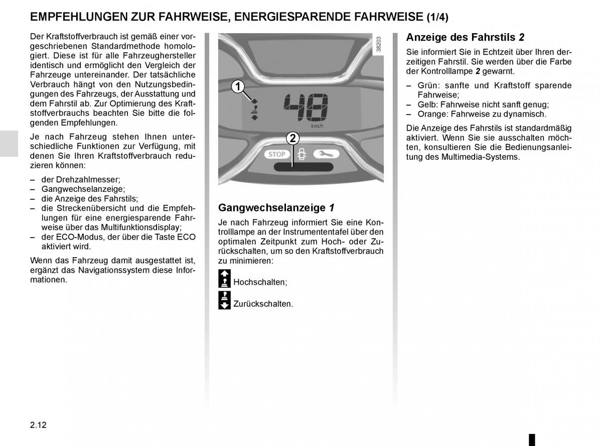 Renault Trafic III 3 Handbuch / page 132