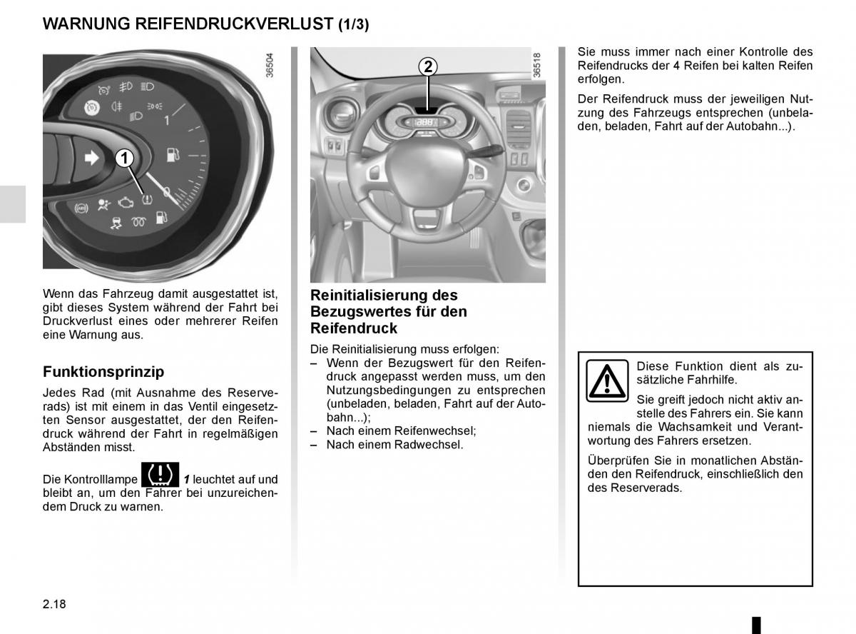 Renault Trafic III 3 Handbuch / page 138