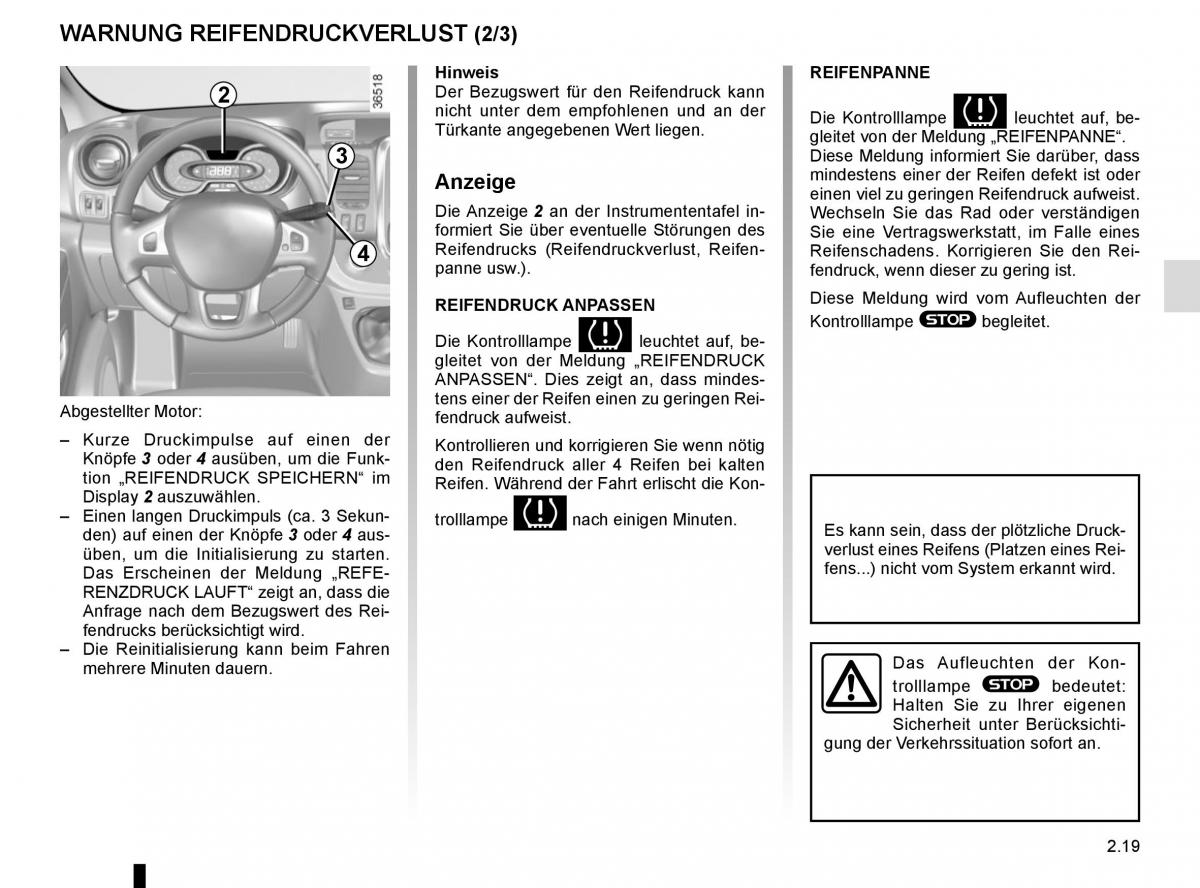 Renault Trafic III 3 Handbuch / page 139