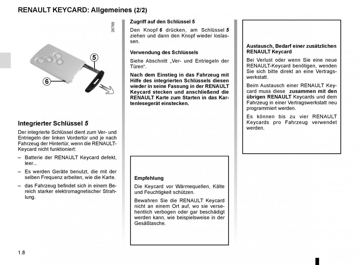 Renault Trafic III 3 Handbuch / page 14