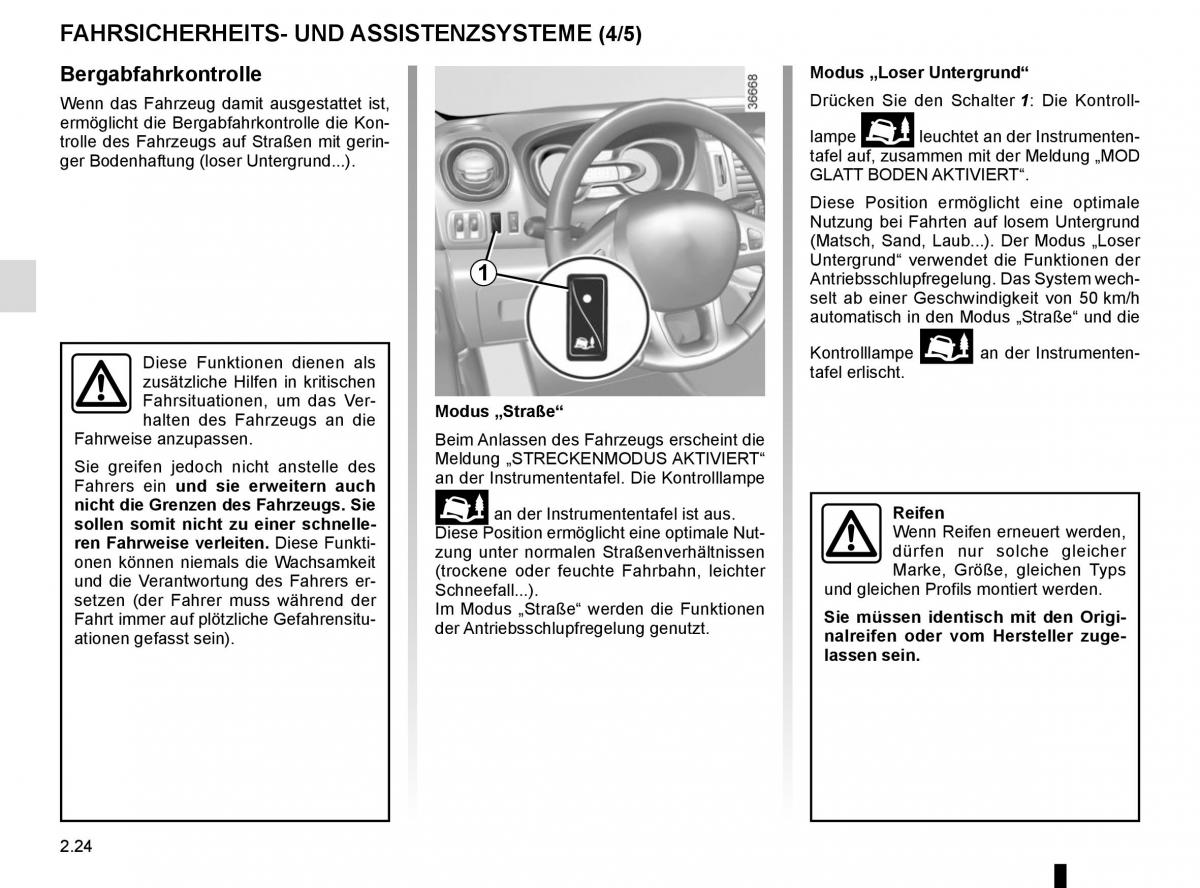 Renault Trafic III 3 Handbuch / page 144