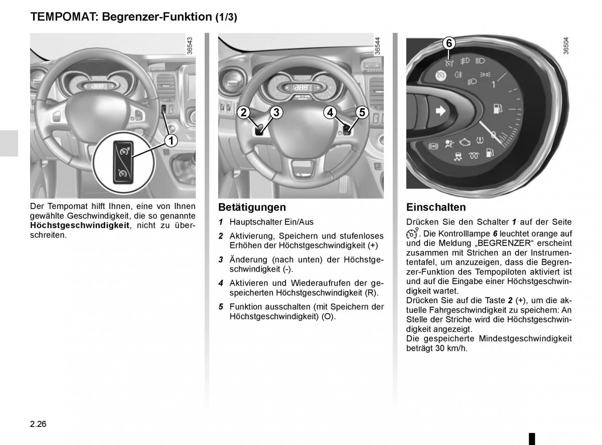 Renault Trafic III 3 Handbuch / page 146