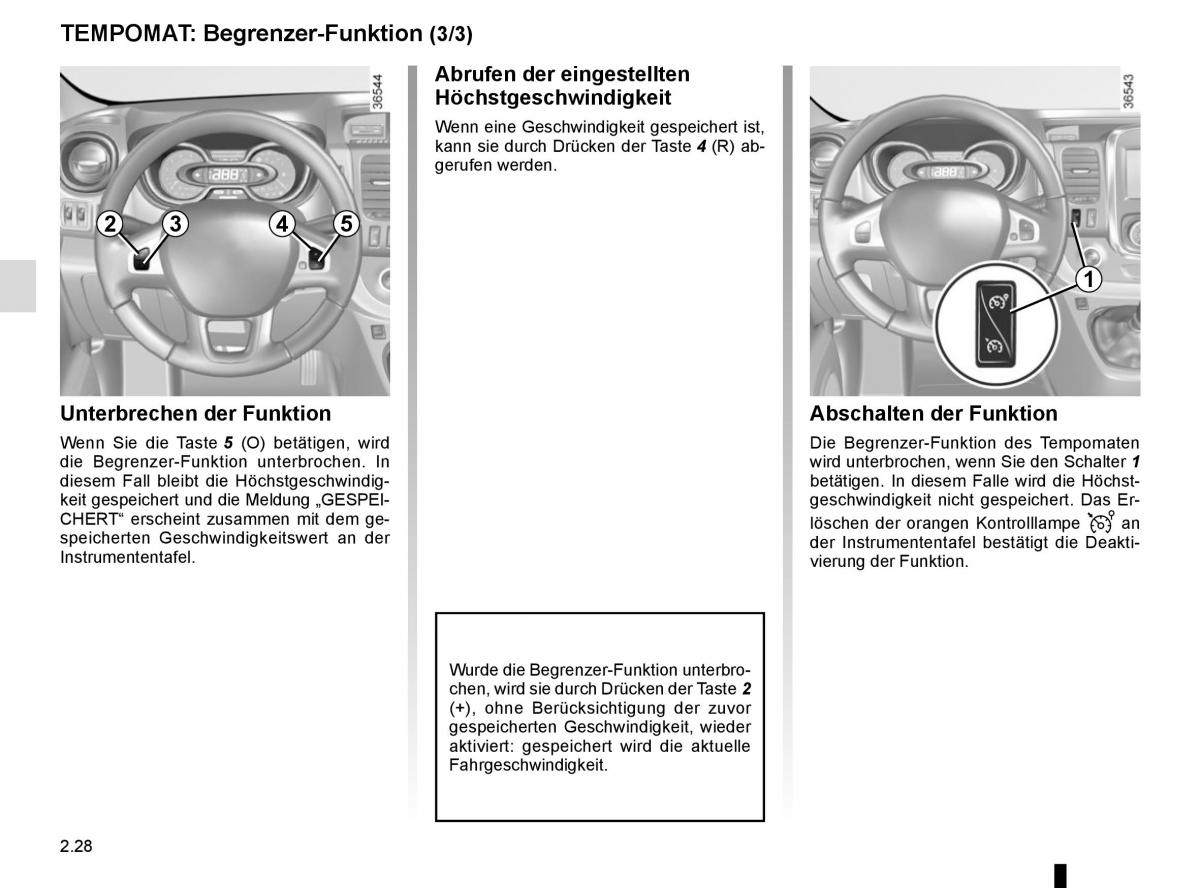 Renault Trafic III 3 Handbuch / page 148