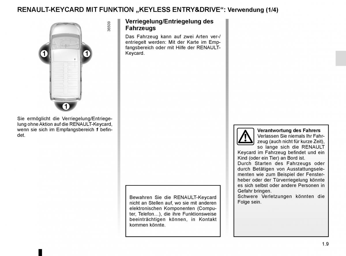 Renault Trafic III 3 Handbuch / page 15