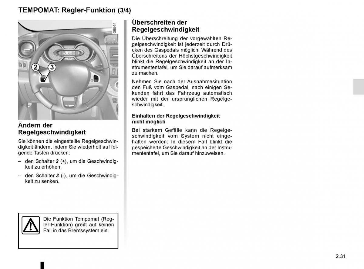 Renault Trafic III 3 Handbuch / page 151