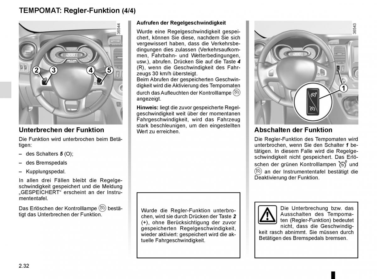 Renault Trafic III 3 Handbuch / page 152