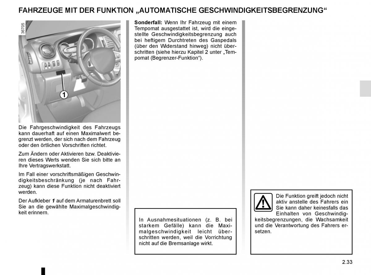 Renault Trafic III 3 Handbuch / page 153