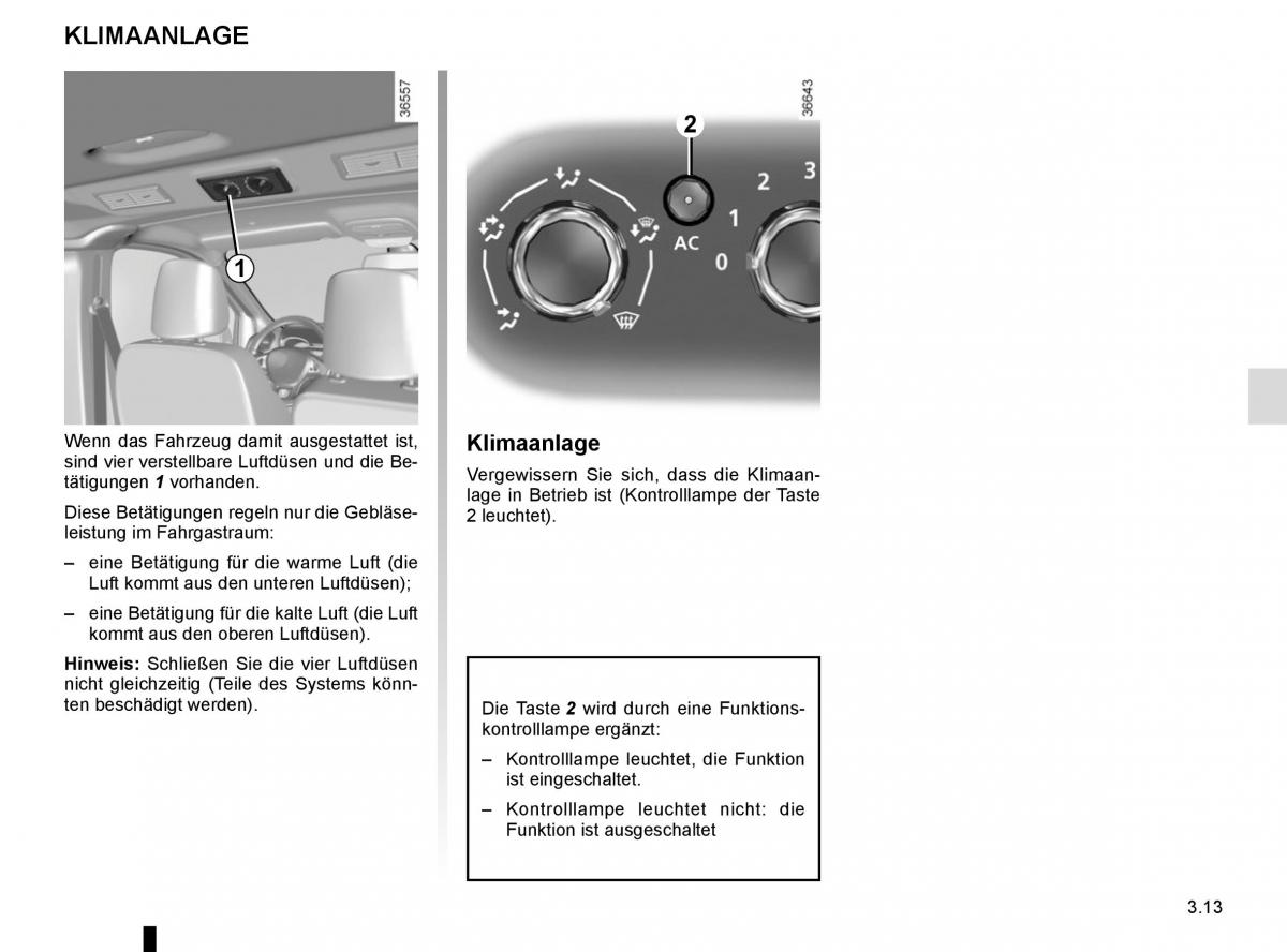 Renault Trafic III 3 Handbuch / page 171