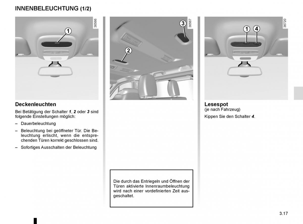 Renault Trafic III 3 Handbuch / page 175