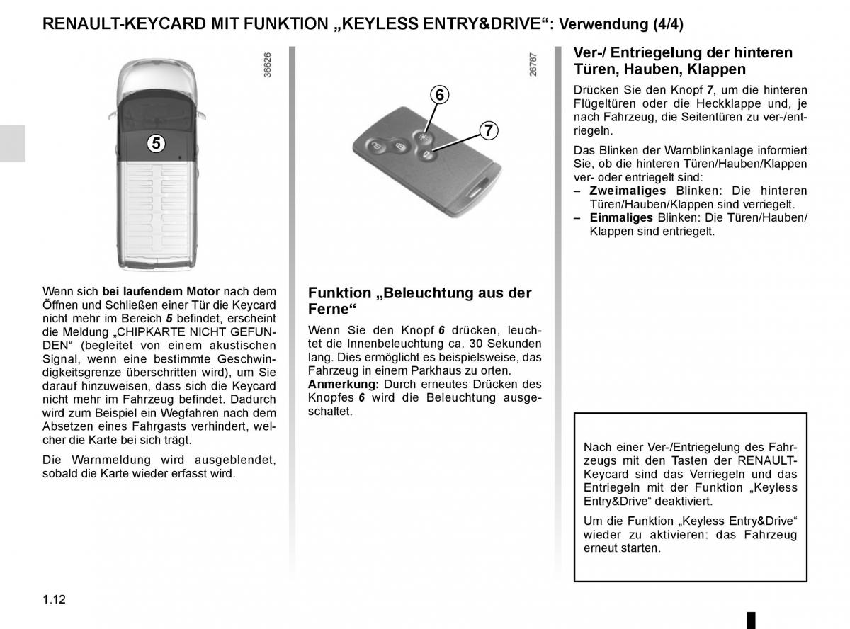 Renault Trafic III 3 Handbuch / page 18