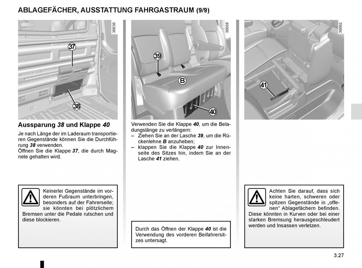 Renault Trafic III 3 Handbuch / page 185