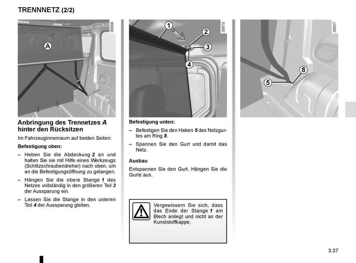 Renault Trafic III 3 Handbuch / page 195