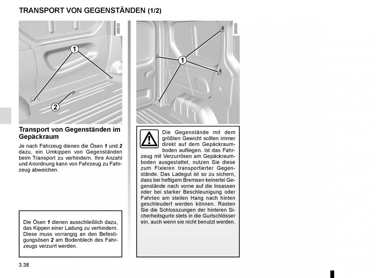 Renault Trafic III 3 Handbuch / page 196