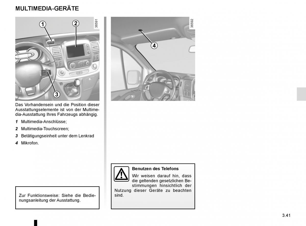 Renault Trafic III 3 Handbuch / page 199