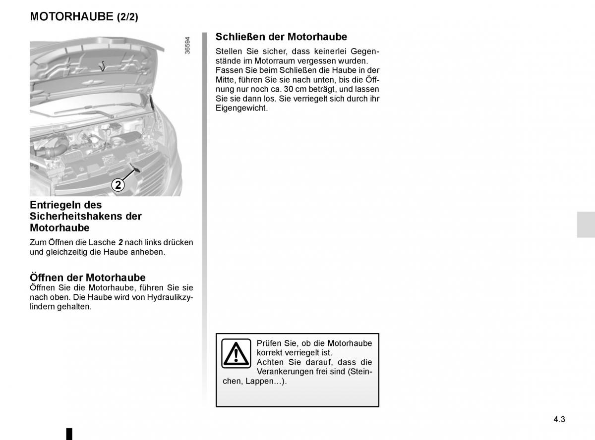 Renault Trafic III 3 Handbuch / page 203