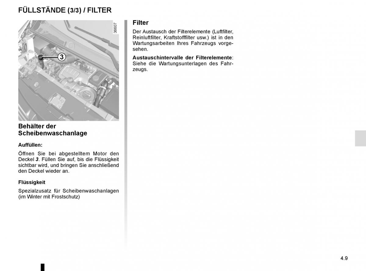 Renault Trafic III 3 Handbuch / page 209