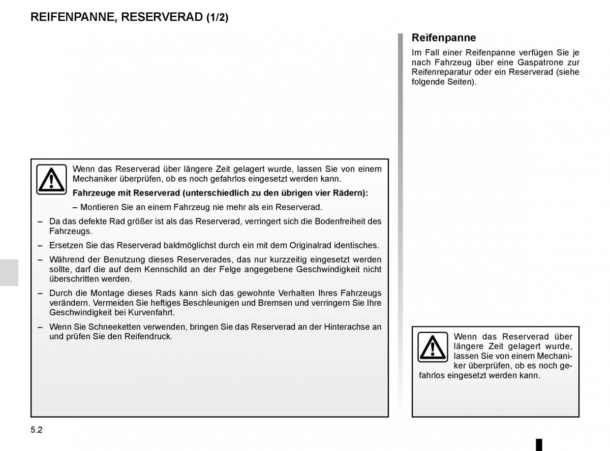 Renault Trafic III 3 Handbuch / page 218