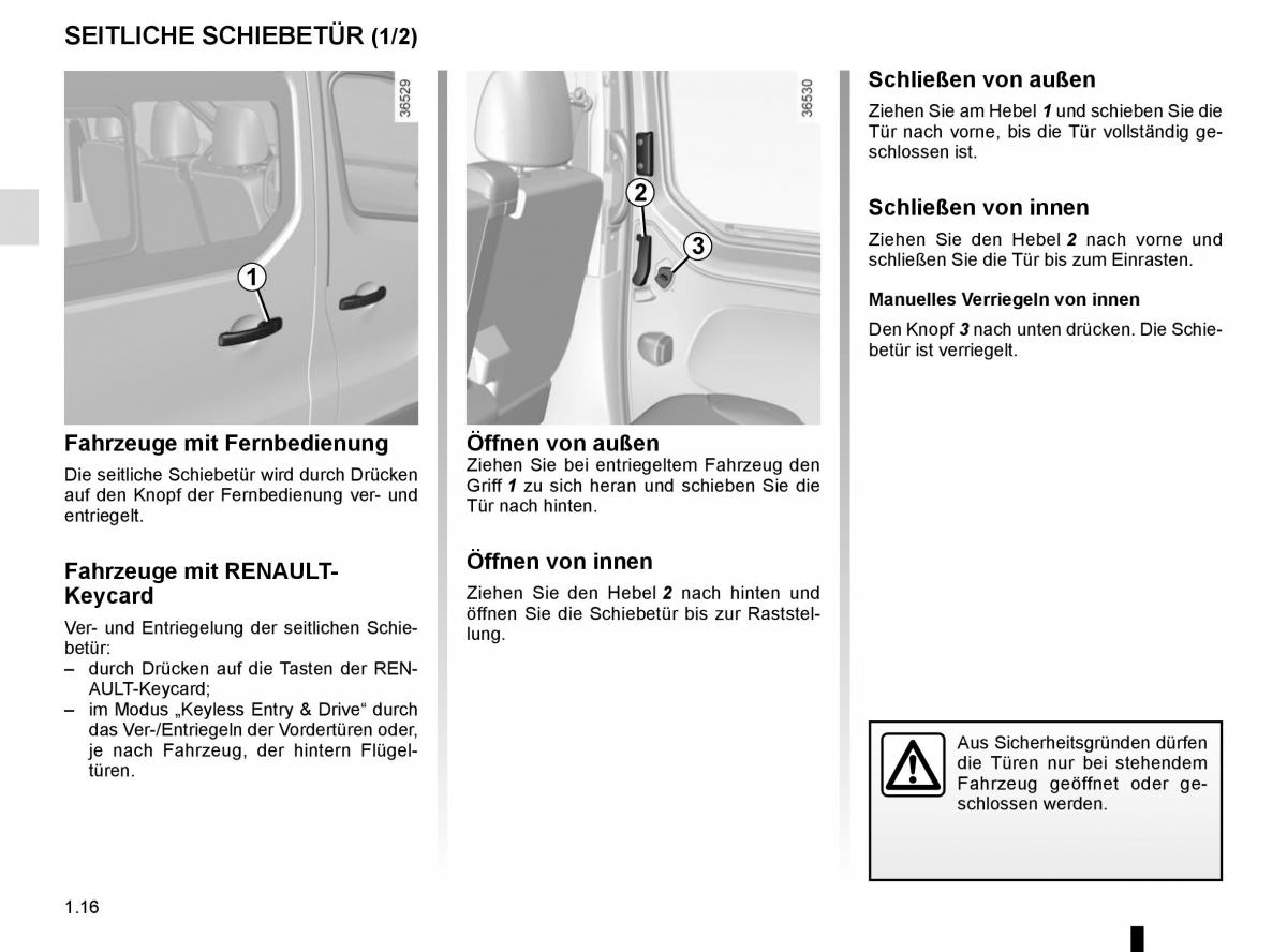 Renault Trafic III 3 Handbuch / page 22