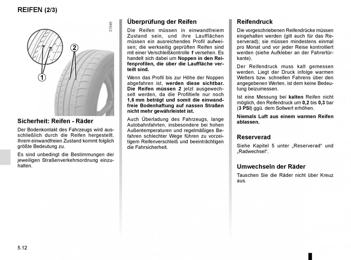 Renault Trafic III 3 Handbuch / page 228