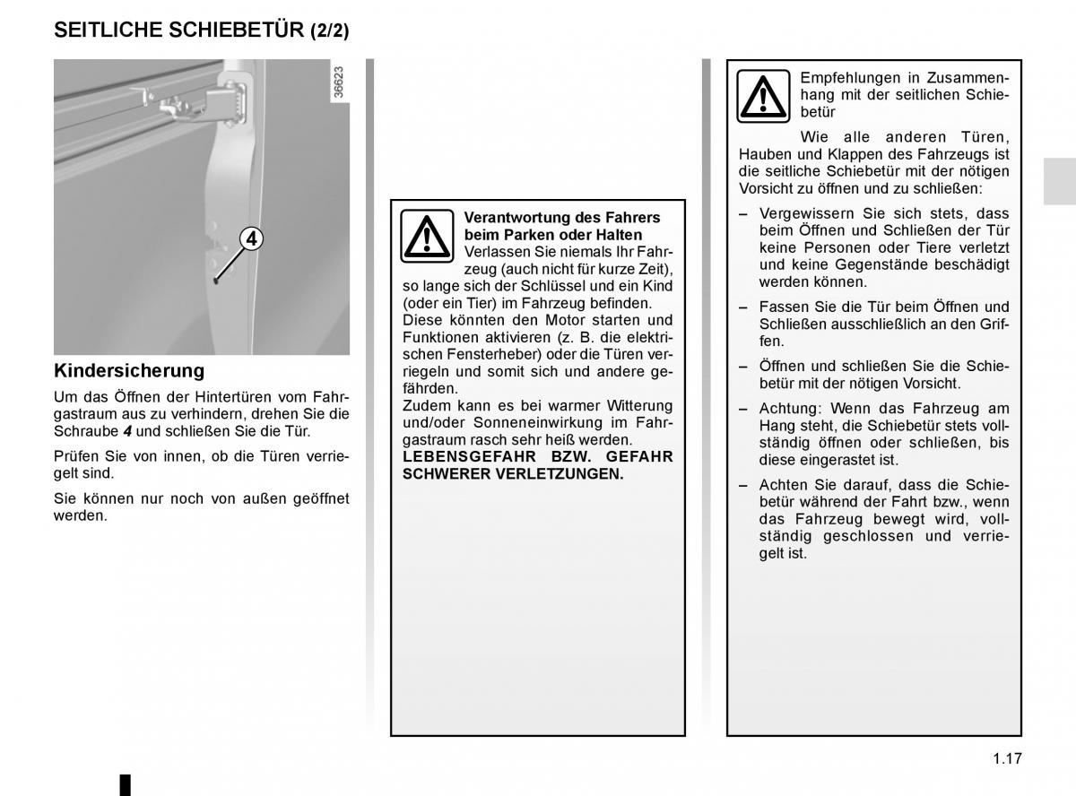 Renault Trafic III 3 Handbuch / page 23