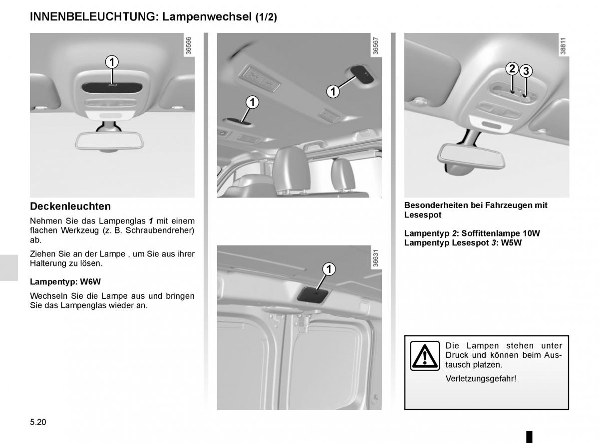 Renault Trafic III 3 Handbuch / page 236