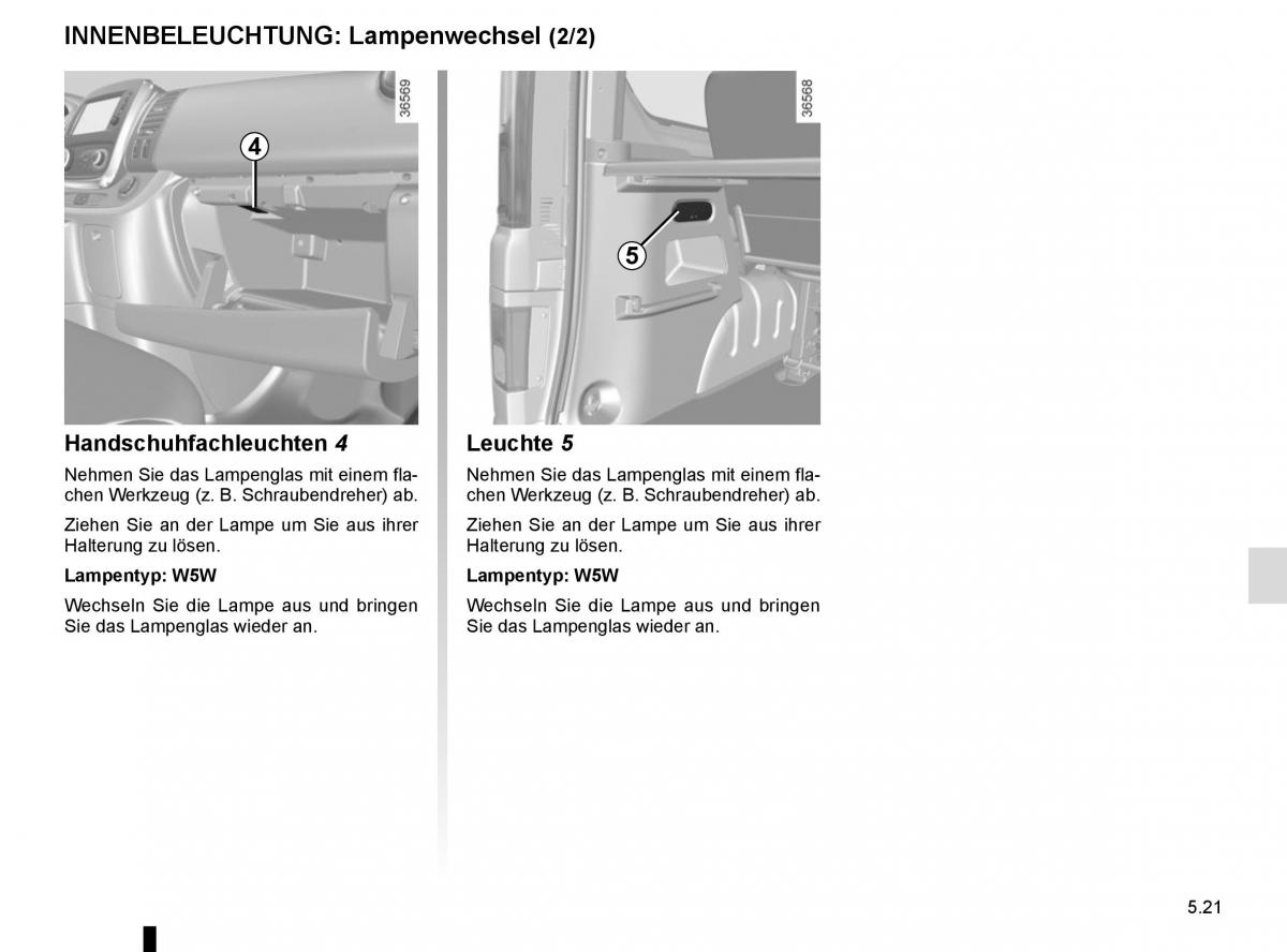 Renault Trafic III 3 Handbuch / page 237