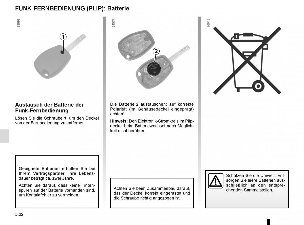 Renault Trafic III 3 Handbuch / page 238