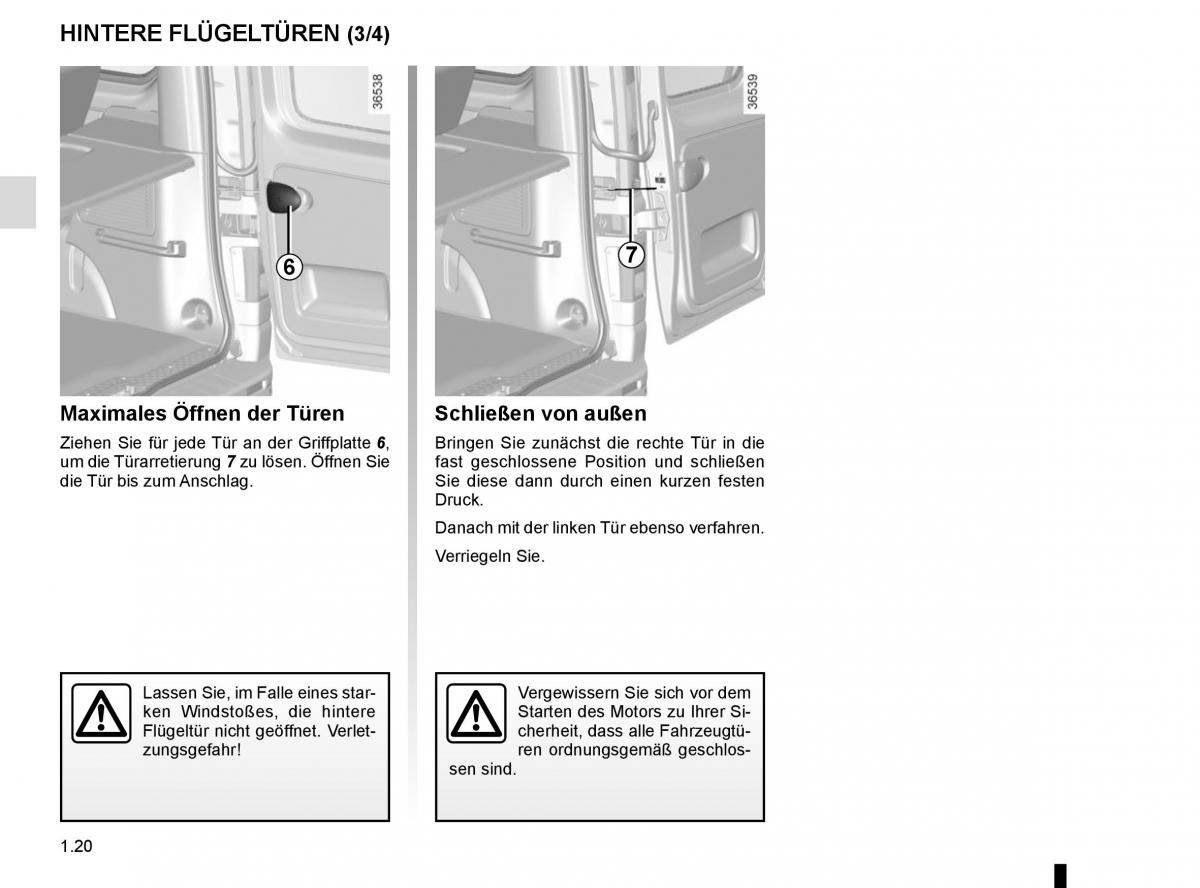 Renault Trafic III 3 Handbuch / page 26