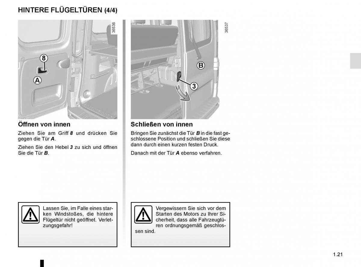 Renault Trafic III 3 Handbuch / page 27