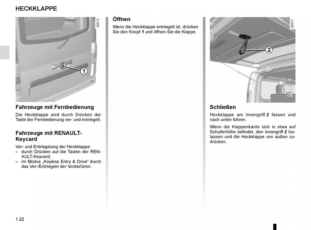 Renault Trafic III 3 Handbuch / page 28