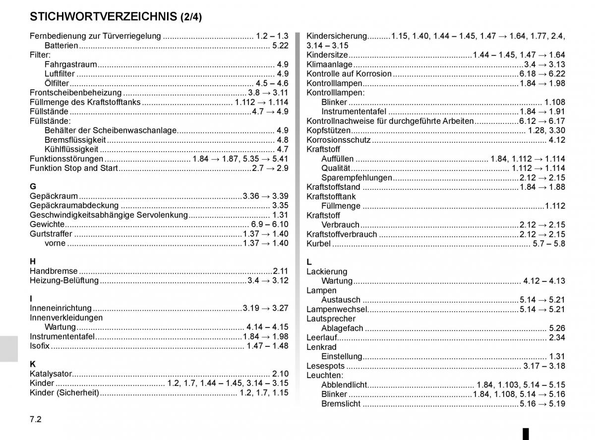 Renault Trafic III 3 Handbuch / page 282