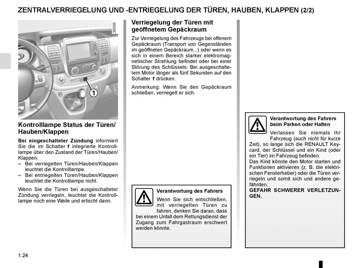 Renault Trafic III 3 Handbuch / page 30