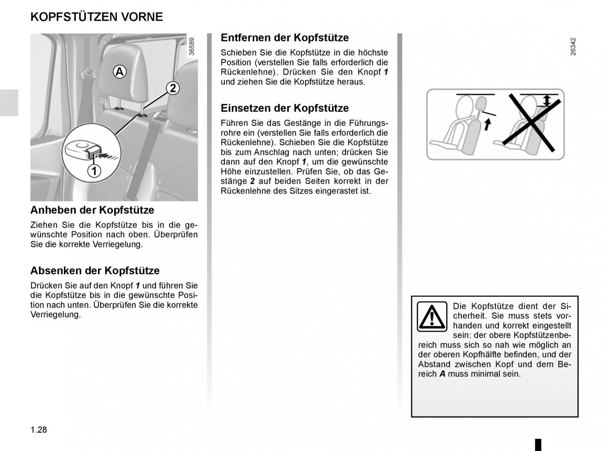 Renault Trafic III 3 Handbuch / page 34