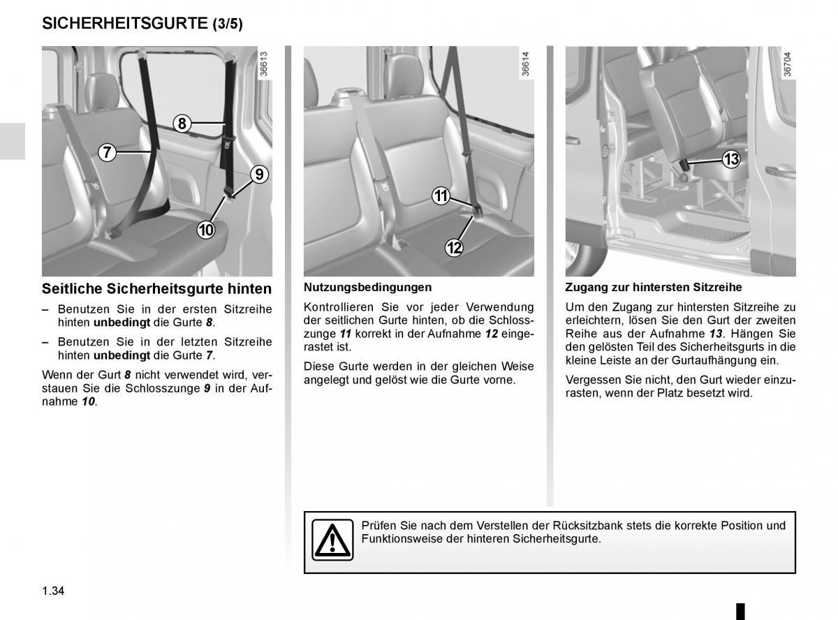 Renault Trafic III 3 Handbuch / page 40