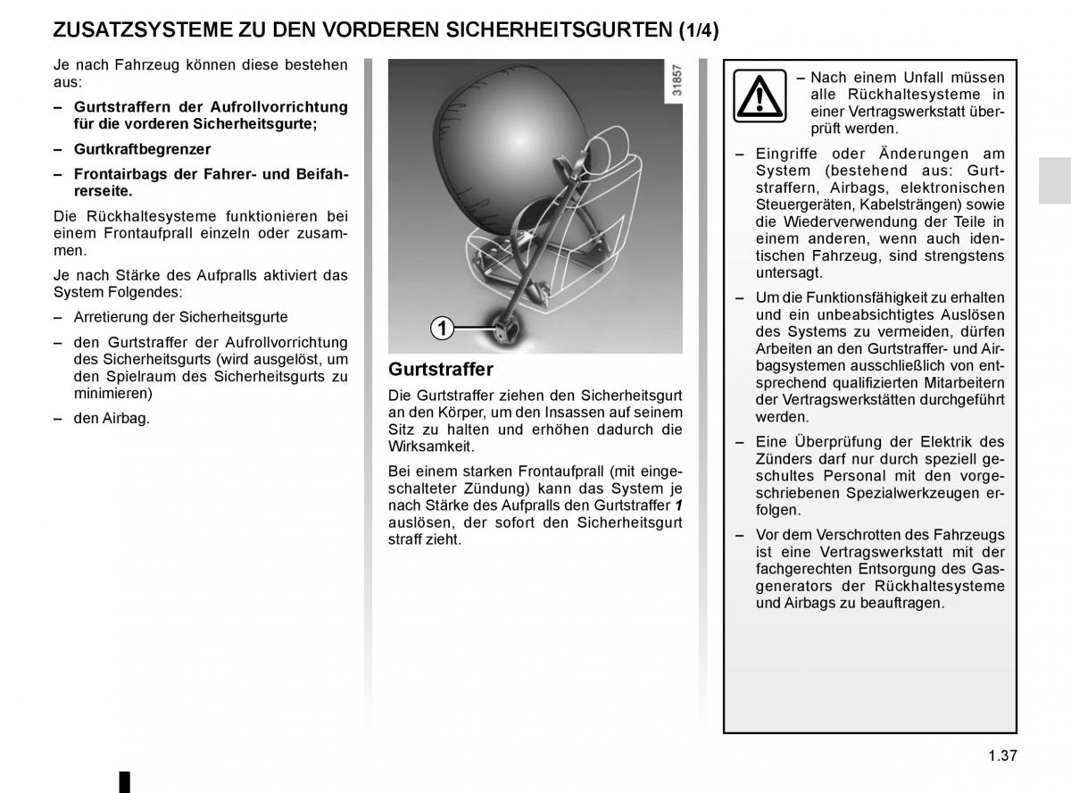 Renault Trafic III 3 Handbuch / page 43