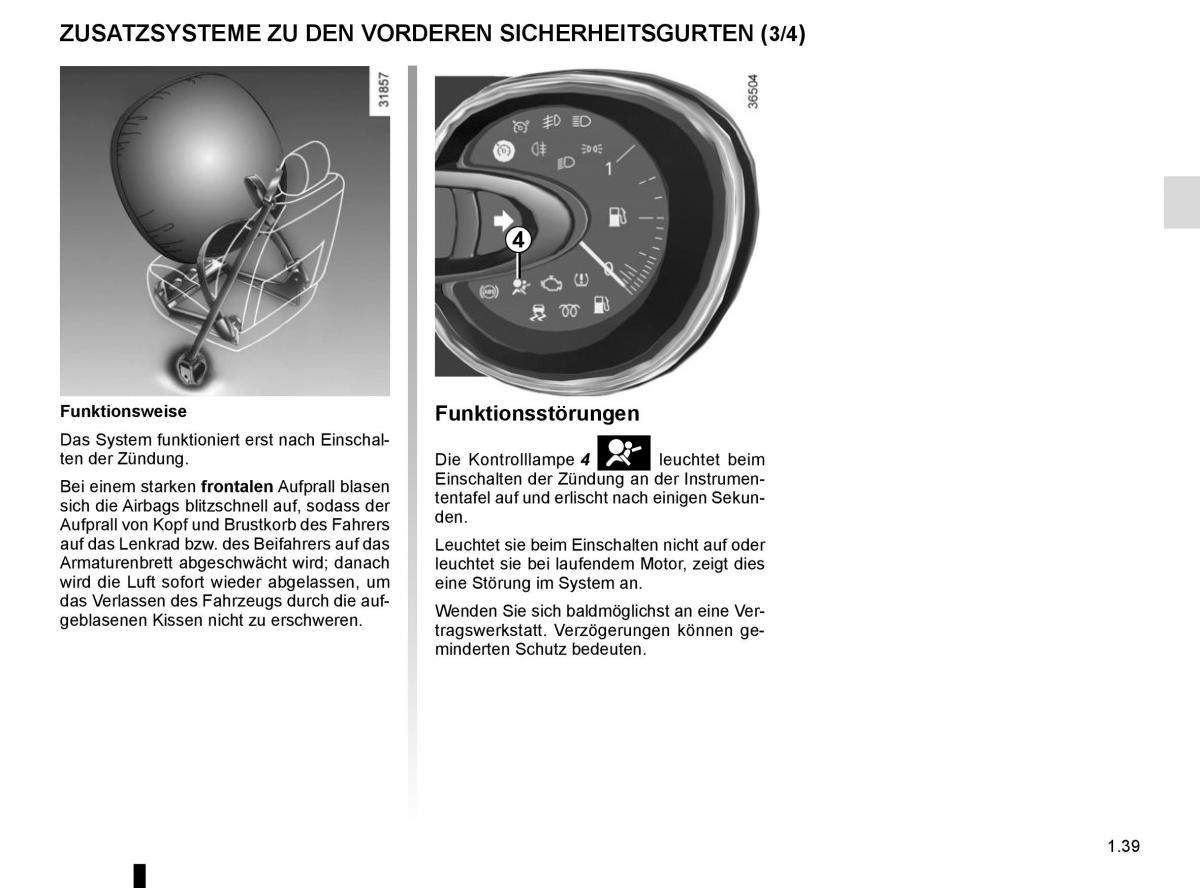 Renault Trafic III 3 Handbuch / page 45